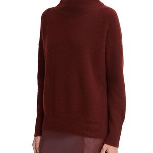 Funnel neck cashmere sweater